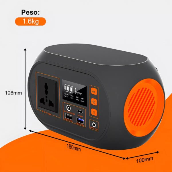Bateria De Lítio Gerador Energia Camping Viagem 110v 100w 60hz 86.4wh - Imagem 2