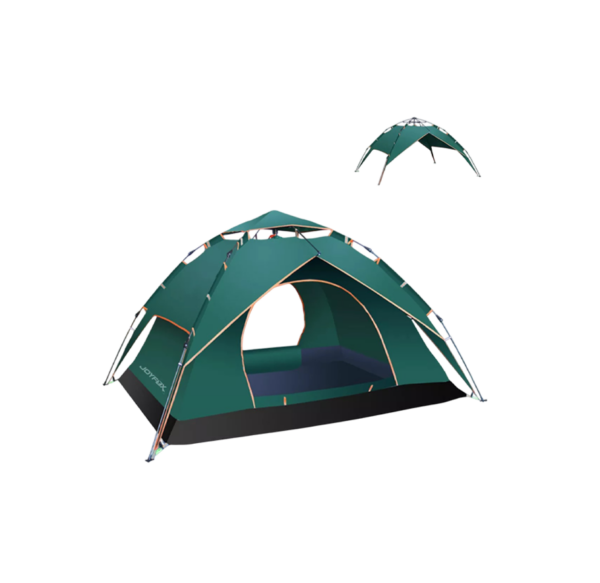 Barraca de Camping Acampamento Automática 4/5 Pessoas Verde Escuro